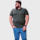 Camiseta Polo Bordado Plus Size Masculino Revanche Conde