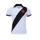 Camiseta Polo Braziline Vasco da Gama Paris Retro Masculina - Branco