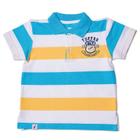 Camiseta Polo Infantil Listrada Piquet Toffee - Nº01