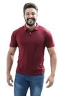 Camiseta Polo Spring Slim Fit Manga Curta - VINHO