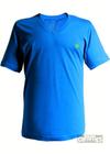 Camiseta Polowear Masculina Gola V -8350/ 087113-AZUL CLARO
