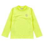 Camiseta Praia Bebê e Infantil Proteção UV Amarelo Neon Costão