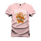 Camiseta Premium 100% Algodão Estampada Shirt Unissex Blessed Urso