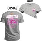 Camiseta Premium 100% Algodão Estampada Shirt Unissex Urso Roxo Frente e Costas