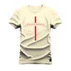 Camiseta Premium Estampada Algodão 30.1 California Risco