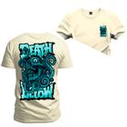 Camiseta Premium Estampada Algodão 30.1  Death Dow Frente Costas