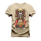 Camiseta Premium Estampada Algodão 30.1 Mandala Colors