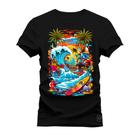 Camiseta Premium Estampada Algodão 30.1 Praia Style