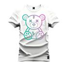 Camiseta Premium T-Shirt Algodão Estampada Unissex Neon Urso