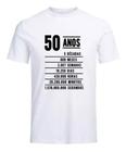 Camiseta Presente Aniversário 50 Anos Camisa Masculina 50tão