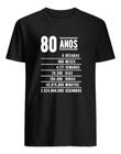 Camiseta Presente Aniversario Personalizada Idade Algodão Unissex