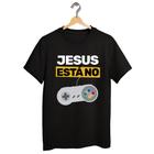 Camiseta Preta Infantil do 4 ao 16 Gospel Rei no Controle