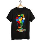 Camiseta Preta Infantil do 4 ao 16 Urban Rubik