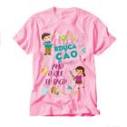 Camiseta Professores Educação Pedagogia Rosa Amo o Que Faço