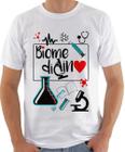 Camiseta profissão biomedicina pronta entrega