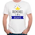 Camiseta promovido a bisavô camisa presente pronta entrega