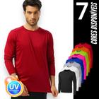 Camiseta PROTEÇÃO SOLAR UV Masculina Manga Longa Térmica Fitness Academia Corrida Praia Verão 247