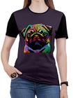 Camiseta Pug PLUS SIZE Cachorro Cão Animal Feminina Blusa