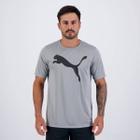 Camiseta Puma Active Big Logo Cinza