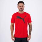 Camiseta Puma Active Big Logo Vermelha e Preta