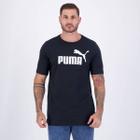 Camiseta Puma ESS Logo Preta e Branca