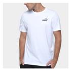 Camiseta Puma Essentials Small Logo Masculina - Branco
