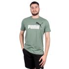 Camiseta Puma Logo Essentials Verde