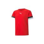 Camiseta Puma Teamrise Football Juvenil - Vermelho