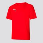 Camiseta Puma Teamrise Juvenil Vermelha