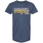 Camiseta quadriculada com bandeira esportiva Chase Elliott 9