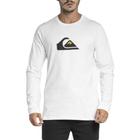 Camiseta Quiksilver Manga Longa Comp Logo WT23 Branco