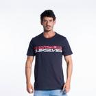 Camiseta quiksilver original m/c word block marinho