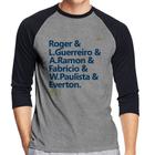 Camiseta Raglan 6x1 Gols Manga 3/4 - Foca na Moda