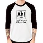 Camiseta Raglan AH The element of surprise Manga 3/4 - Foca na Moda