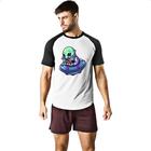 Camiseta Raglan Alien lamen disco voador