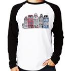 Camiseta Raglan Amsterdam Manga Longa - Foca na Moda