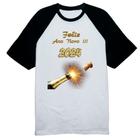 Camiseta Raglan Ano Novo Estouro Champagne