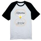 Camiseta Raglan Ano Novo Reveillon taças