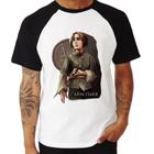 Camiseta Raglan Arya Stark Valar Morghulis - Foca na Moda