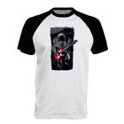 Camiseta Raglan Astronauta Guitarrista Radical