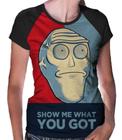 Camiseta Raglan Baby Look Rick And Morty Planeta Musica 678