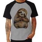 Camiseta Raglan Bicho Preguiça Coração - Foca na Moda