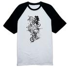 Camiseta Raglan Bicicros espirito de aventura grafite