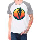 Camiseta raglan bike ciclismo bicicleta cinza branca masculina01 - DESIGN CAMISETAS