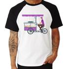 Camiseta Raglan Bike Food - Foca na Moda