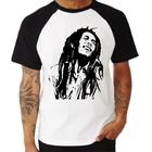 Camiseta Raglan Bob Marley Reggae Rots Jamaica 2