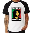Camiseta Raglan Bob Marley Reggae Rots Jamaica 6