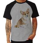 Camiseta Raglan Cachorro Welsh Corgi Pembroke - Foca na Moda