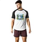 Camiseta Raglan Cataratas do Iguacu watercolor