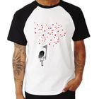 Camiseta Raglan Collect Hearts - Foca na Moda